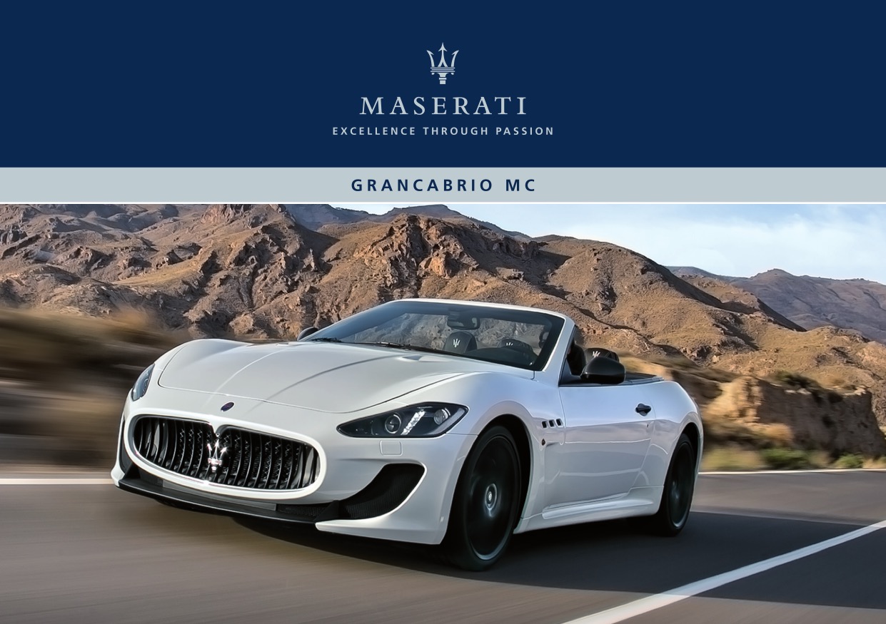 Maserati Grancabrio MC Brochure